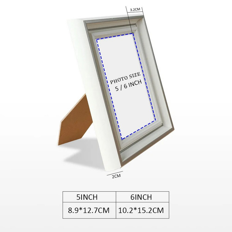 5 inčni 6 inčni okvir za fotografije Postavite američki okvir za slike na zidu, dječji kreativni okvir za fotografije od nordijske smole