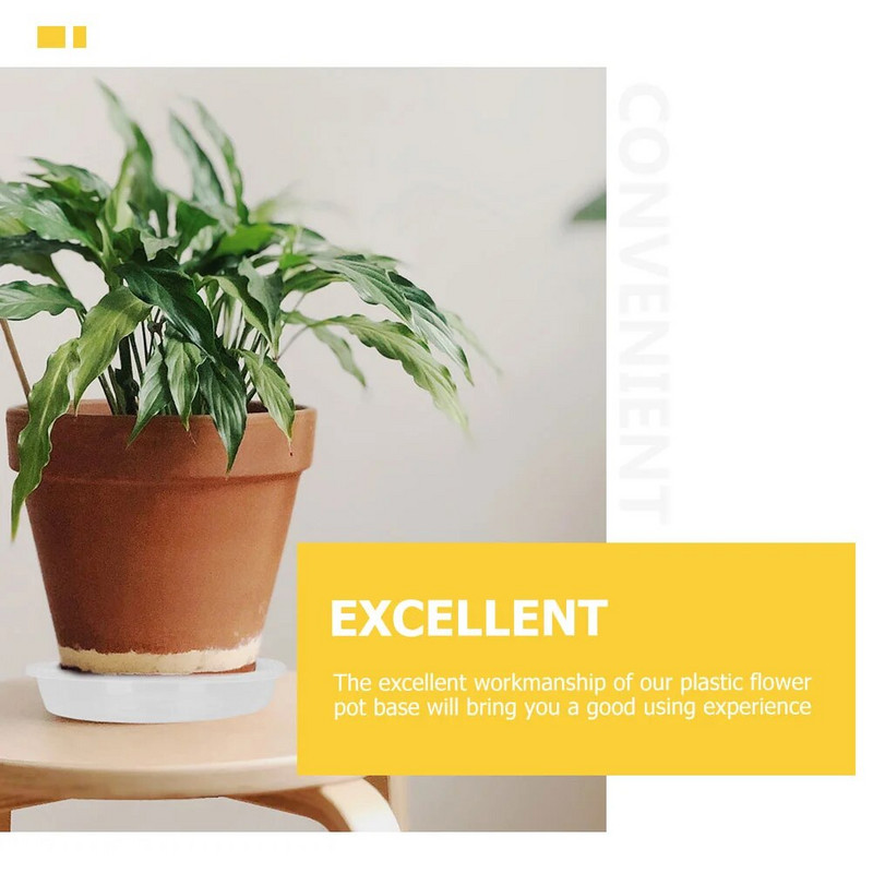 Posude za lonce od 10 komada Posuđe za biljke Tanjurići Tanjuri za sakupljanje vode Sobne biljke Plastični pladnjevi Prozirni tanjurići za vlagu