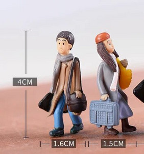 1 set Sweety Lovers Par Stolice Figurice Minijature Vilinski vrt Gnome Moss Poklon za Valentinovo Smola Rukotvorine Dekoracija doma