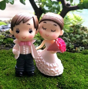 1 rinkinys Sweety Lovers Poros Kėdės Figūrėlės Miniatiūros Pasakų sodas Gnome Samanos Valentino dienos dovanos Dervos amatai Namų dekoravimas