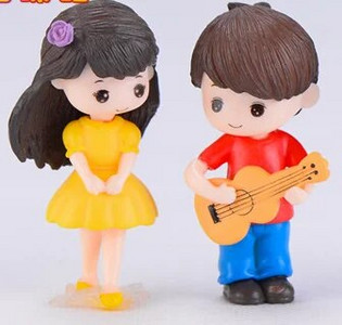 1 rinkinys Sweety Lovers Poros Kėdės Figūrėlės Miniatiūros Pasakų sodas Gnome Samanos Valentino dienos dovanos Dervos amatai Namų dekoravimas