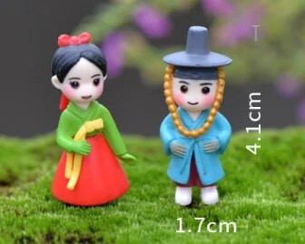 1 rinkinys Sweety Lovers Poros Kėdės Figūrėlės Miniatiūros Pasakų sodas Gnome Samanos Valentino dienos dovanos Dervos amatai Namų dekoravimas