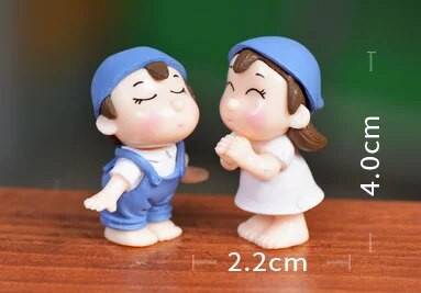 1 set Sweety Lovers Par Stolice Figurice Minijature Vilinski vrt Gnome Moss Poklon za Valentinovo Smola Rukotvorine Dekoracija doma