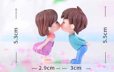 1 set Sweety Lovers Par Stolice Figurice Minijature Vilinski vrt Gnome Moss Poklon za Valentinovo Smola Rukotvorine Dekoracija doma