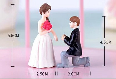 1 set Sweety Lovers Par Stolice Figurice Minijature Vilinski vrt Gnome Moss Poklon za Valentinovo Smola Rukotvorine Dekoracija doma