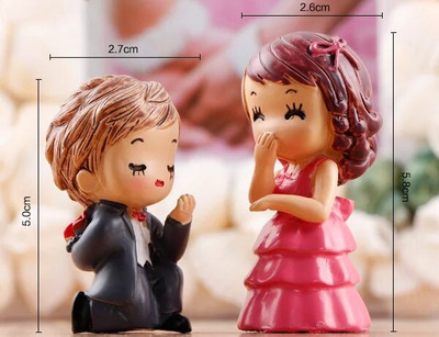 1 rinkinys Sweety Lovers Poros Kėdės Figūrėlės Miniatiūros Pasakų sodas Gnome Samanos Valentino dienos dovanos Dervos amatai Namų dekoravimas