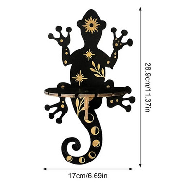 Nova plutajuća zidna ukrasna polica Drveni uzorak za rezbarenje Rukotvorina Kristalni stalak Kućni svijećnjak Stalak za kristalni zaslon Zanat