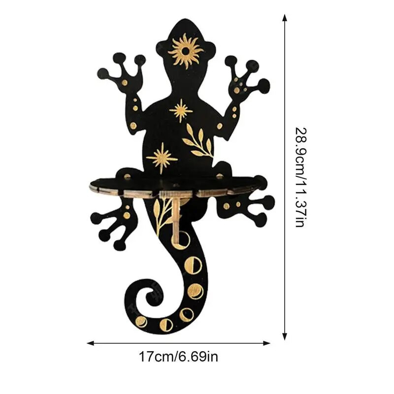 Nova plutajuća zidna ukrasna polica Drveni uzorak za rezbarenje Rukotvorina Kristalni stalak Kućni svijećnjak Stalak za kristalni zaslon Zanat