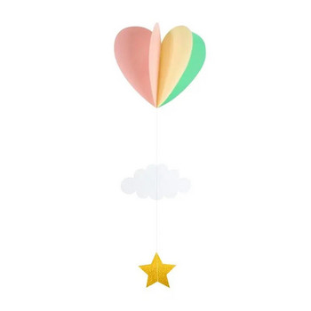 Είδη διακόσμησης πάρτι Love αερόστατο σύννεφο τρισδιάστατο μενταγιόν Νηπιαγωγείο Γιορτινό πάρτι γενεθλίων χαρτί γιρλάντα