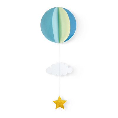 Potrepštine za dekoraciju zabave Ljubavni oblak balona na vrući zrak Trodimenzionalni privjesak Dječji vrtić Blagdanska rođendanska zabava Papirnati vijenac