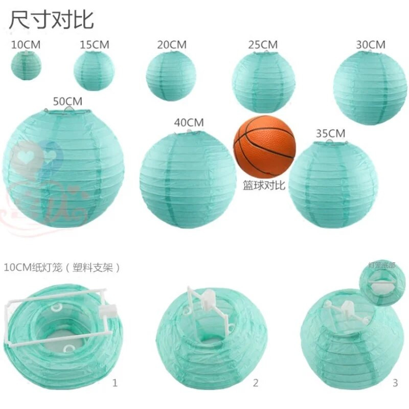 Läbimõõt 4"-14" (10-15-20-25-30-40cm)Dekoratiivne paberist lambipallifestival Hiina paberlaterna pulmapeo dekoratsioon isetegemine