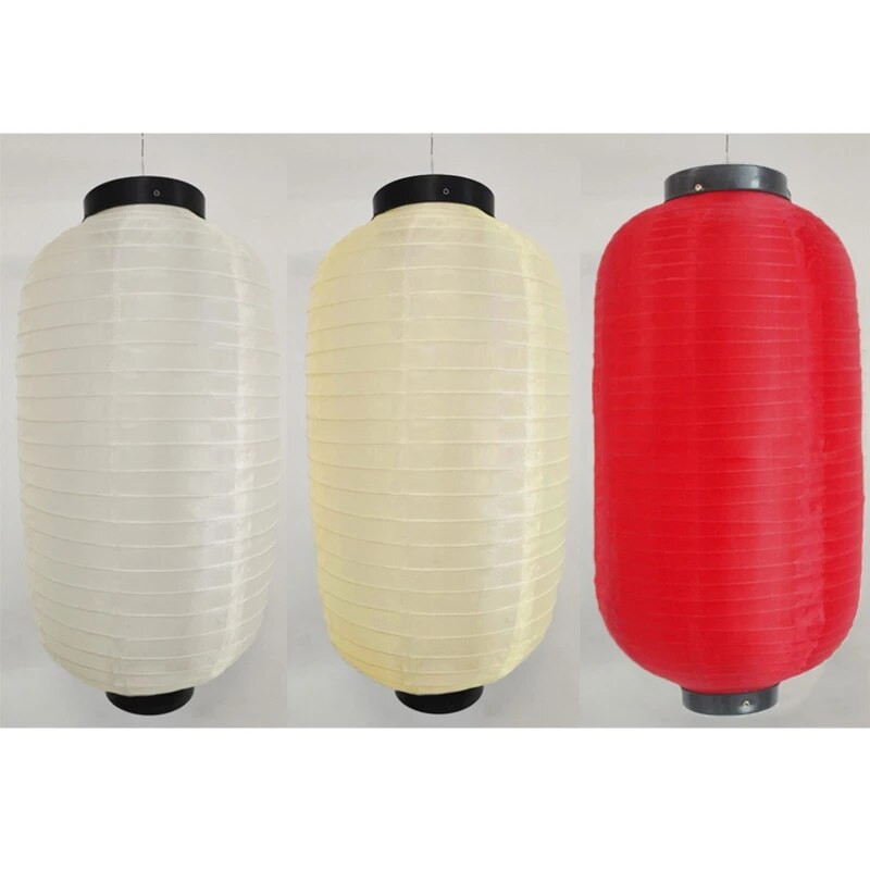 Japán stílusú lógó lámpák Dekoratív vízálló lámpák díszek Japán dekor Vízálló összecsukható selyem lámpás
