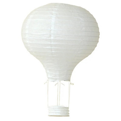 25cm 30cm 35cm 40cm Λευκό αερόστατο Χαρτί Φανάρια Ball Lampion Wedding Party Holiday Halloween Χριστουγεννιάτικη DIY Διακόσμηση