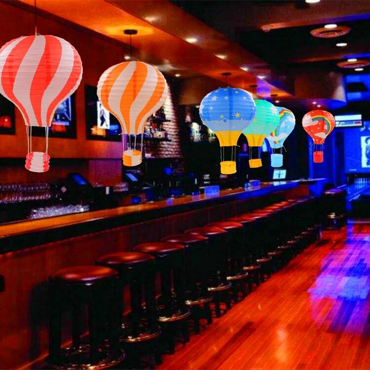 25cm 30cm 35cm 40cm valge kuumaõhupall paberist laternad palllamp pulmapidu pühade halloween jõulud DIY kaunistus