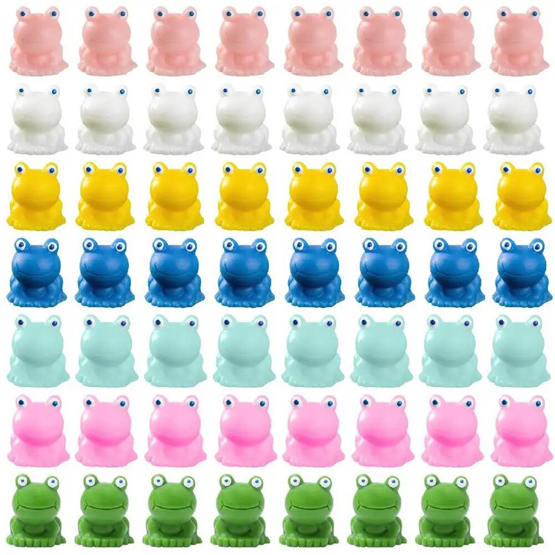 50 kom Mini žaba vrtni dekor Zelene figurice žabe Minijaturni kućni dekor Sićušne plastične žabe vilinski vrtni dekor