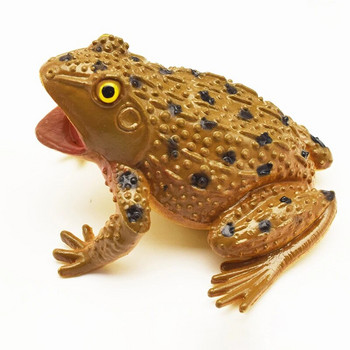1PC Симулационен модел на жаба Детска играчка на животни Жаба Tricky Scary Squeeze Sound Hobby Collection Toy Home Decor Figures Teaching