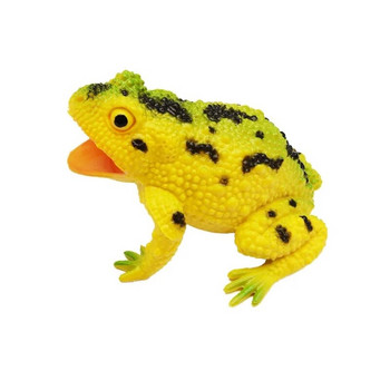 1PC Симулационен модел на жаба Детска играчка на животни Жаба Tricky Scary Squeeze Sound Hobby Collection Toy Home Decor Figures Teaching