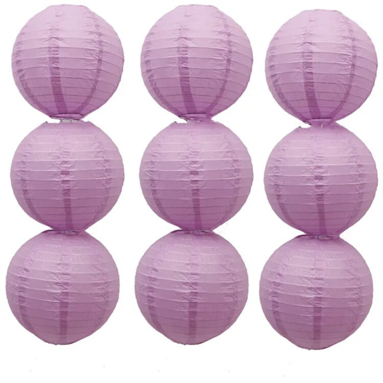 Heleroosa 10/15/20/25/30/35/40cm Hiina paberist laternad ümmargused paberist kuullambid DIY pulmade jõulupeo lampide kaunistus