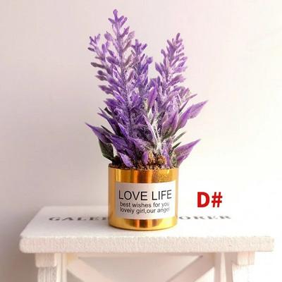 1:12 Mini cserepes növény virágok cserepes babaház miniatűr tündérkert dísz babaház dekoráció bonsai modell gyerek játék