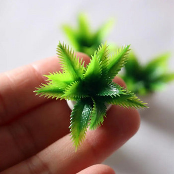 Μίνι πράσινο φυτό δέντρο σε γλάστρες κουκλόσπιτο μινιατούρα έπιπλα σπιτιού Παιδικό παιχνίδι γλάστρες ψεύτικα φυτά προσομοίωσης