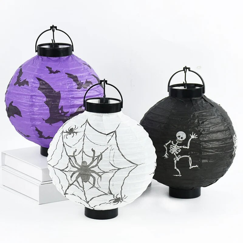 LED Halloween papirna bundeva, viseća svjetiljka, oprema za dječje rođendane, noć vještica, dekoracija doma, lampa, lampa, rekviziti