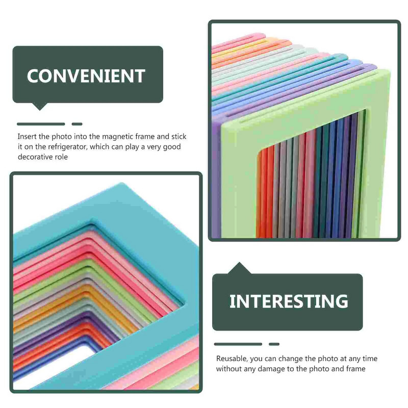 Magnetni okviri za hladnjak 4x6 magnetski okviri Držač za fotografije za hladnjak Okviri za slike za hladnjak Plastični magnetni okvir