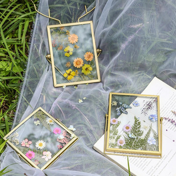 4 ιντσών 6 ιντσών Diy γυάλινη κορνίζα φωτογραφιών Χειροποίητο δημιουργικό απλό αποξηραμένο λουλούδι κορνίζα μινιμαλιστικό επιτραπέζιο στολίδι
