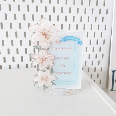 Držač za fotografije Stalak za zaslon Zaštita za fotografije Okvir za foto kartice Dekoracija za radnu površinu Navlaka za kartice Slatki 3 inčni slatki leptir Akril