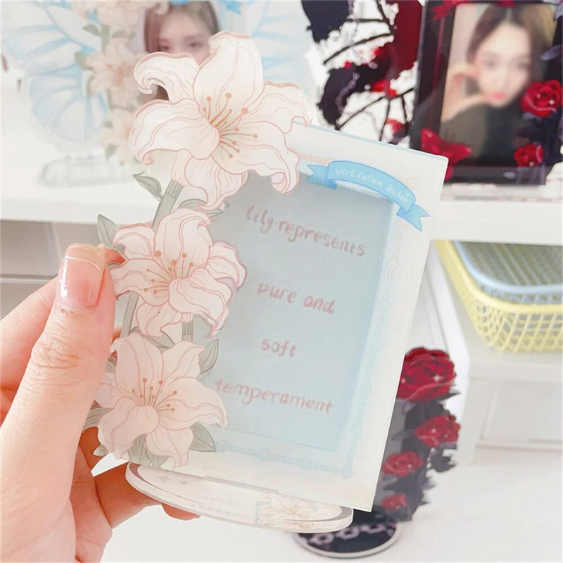 Držač za fotografije Stalak za zaslon Zaštita za fotografije Okvir za foto kartice Dekoracija za radnu površinu Navlaka za kartice Slatki 3 inčni slatki leptir Akril