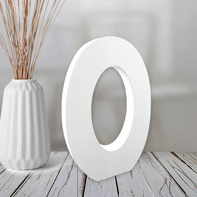 8 cm/3,15 hüvelykes fabetűs dekoráció fehér fabetűkkel és számokkal Otthoni esküvői dekoráció barkácsolás, személyre szabott névtervezés