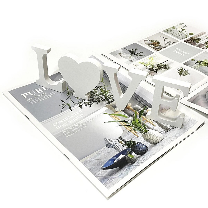 8 cm/3,15 hüvelykes fabetűs dekoráció fehér fabetűkkel és számokkal Otthoni esküvői dekoráció barkácsolás, személyre szabott névtervezés