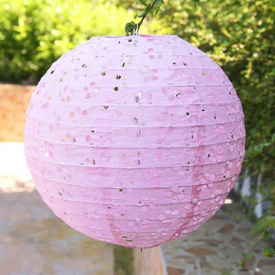 1PC 16``40CM kineski šareni okrugli šuplji papirnati lampion kućna rođendanska zabava Svadbena zabava Dekoracija događaja DIY Lampion lampion