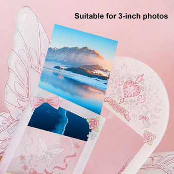 Κορνίζα φωτογραφιών Creative Shape Περιστρεφόμενη διπλής όψης τρισδιάστατη πεταλούδα φωτοκάρτα Πλαίσιο οθόνης Διακόσμηση επιτραπέζιου σπιτιού