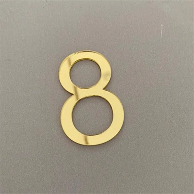 Numerio lentelė Lipni durų plokštė akrilas 3D skaitmuo Vartų skaitmenys Dekoratyviniai lipdukai Etiketė Viešbutis namų aksesuarams