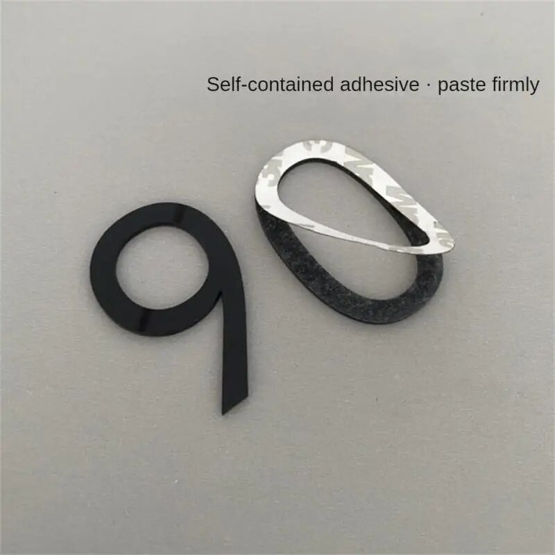 Numerio lentelė Lipni durų plokštė akrilas 3D skaitmuo Vartų skaitmenys Dekoratyviniai lipdukai Etiketė Viešbutis namų aksesuarams