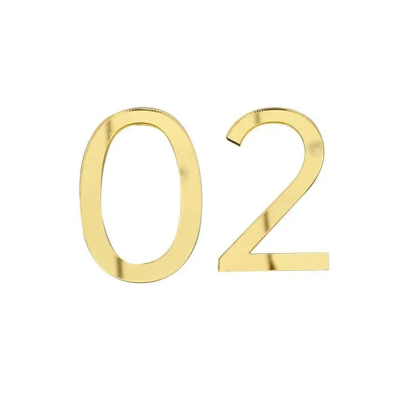 Numerio lentelė Lipni durų plokštė akrilas 3D skaitmuo Vartų skaitmenys Dekoratyviniai lipdukai Etiketė Viešbutis namų aksesuarams