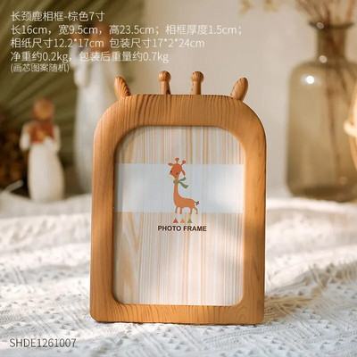 Okvir za fotografije 5x7 Okvir za fotografije za zidne i stolne zaslone Plasticwood Look Crtani kućni dekor