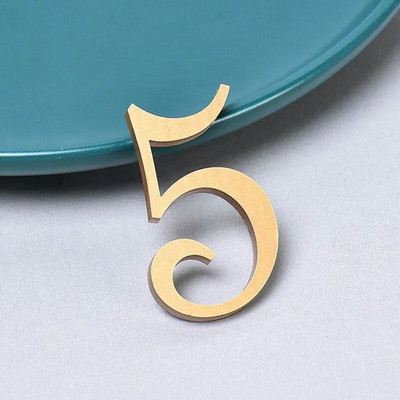 0 kuni 9 Plastikust numbrisilt Hotelli aadressi uksesilt Kodukleebis 3D-numbriline uksetahvel Maja sahtlisildi plaadistusvärava numbrid