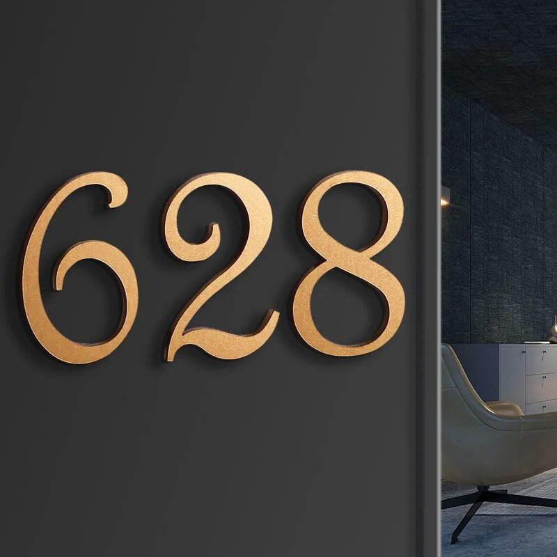 0 kuni 9 Plastikust numbrisilt Hotelli aadressi uksesilt Kodukleebis 3D-numbriline uksetahvel Maja sahtlisildi plaadistusvärava numbrid