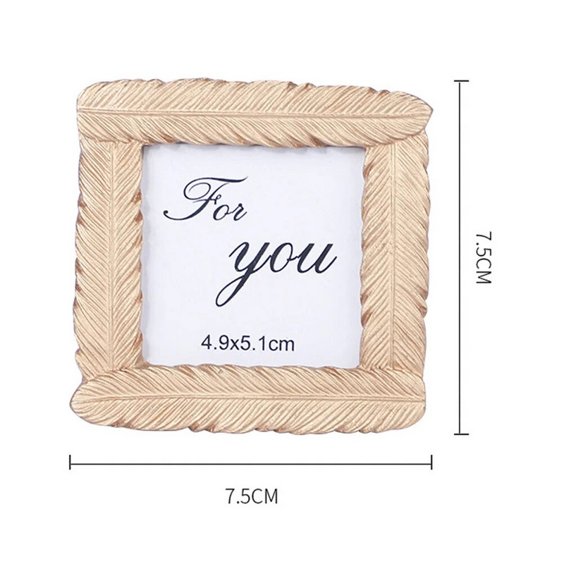 2 tk Pulmapildiraami kaust Väikesed raamid Kuldne Euroopa ja Ameerika minipilt