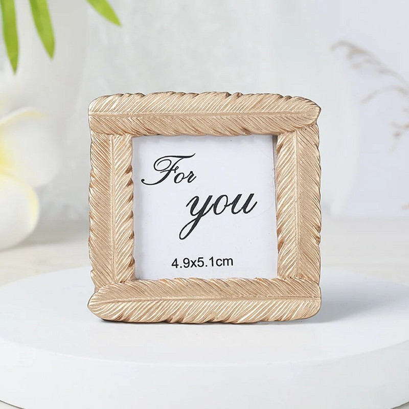 2 tk Pulmapildiraami kaust Väikesed raamid Kuldne Euroopa ja Ameerika minipilt