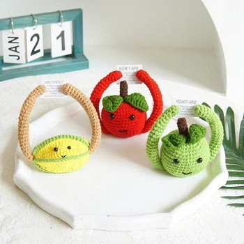 Positive Potato Crochet Kit Αξεσουάρ με βελονάκι Τεχνητό στολίδι φρούτων Χειροποίητο ντεκόρ τραπεζιού Positive Poo Αστεία δώρα για παιδιά