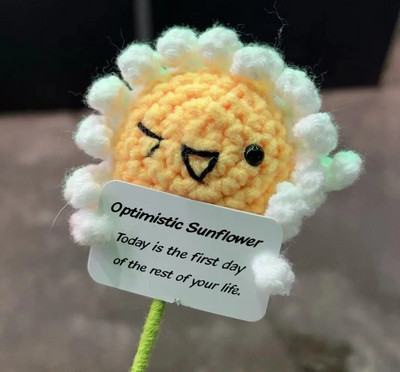 Komplet za heklanje Positive Potato Dodaci za heklanje Ukrasi od umjetnog voća Ručno izrađeni stolni dekor Positive Poo Smiješni darovi za djecu