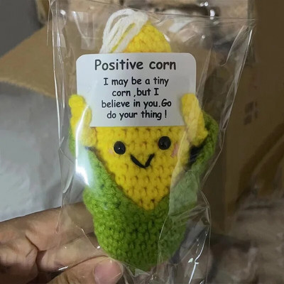 Komplet za heklanje Positive Potato Dodaci za heklanje Ukrasi od umjetnog voća Ručno izrađeni stolni dekor Positive Poo Smiješni darovi za djecu