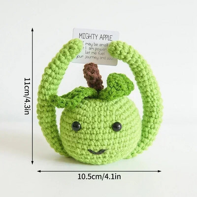 Komplet za heklanje Positive Potato Dodaci za heklanje Ukrasi od umjetnog voća Ručno izrađeni stolni dekor Positive Poo Smiješni darovi za djecu