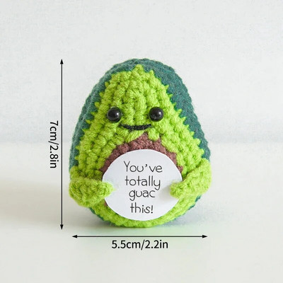 Komplet za heklanje Positive Potato Dodaci za heklanje Ukrasi od umjetnog voća Ručno izrađeni stolni dekor Positive Poo Smiješni darovi za djecu