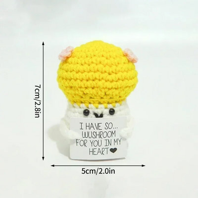 Komplet za heklanje Positive Potato Dodaci za heklanje Ukrasi od umjetnog voća Ručno izrađeni stolni dekor Positive Poo Smiješni darovi za djecu