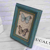 2 tk magamistoa kaunistus isikupärastatud fotoraam kodu lauaarvuti puidust lihtsad vanaaegsed pildiraamid