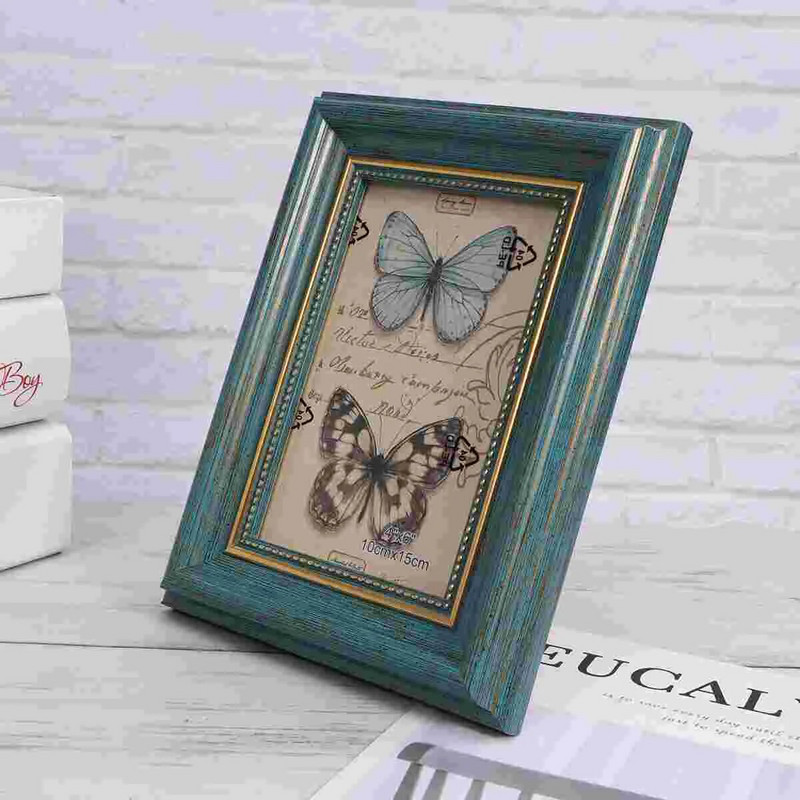 2 tk magamistoa kaunistus isikupärastatud fotoraam kodu lauaarvuti puidust lihtsad vanaaegsed pildiraamid