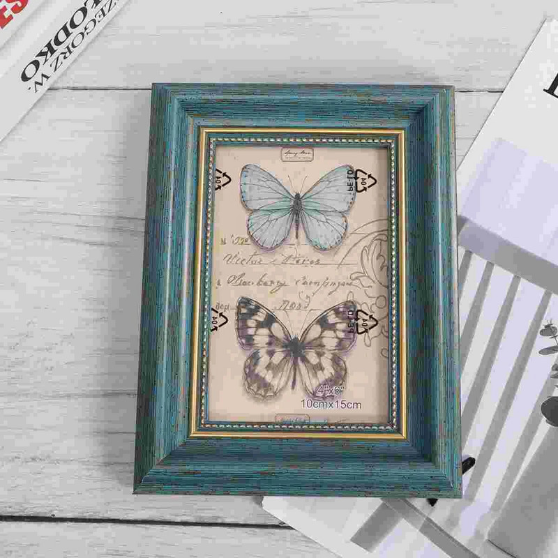 2 tk magamistoa kaunistus isikupärastatud fotoraam kodu lauaarvuti puidust lihtsad vanaaegsed pildiraamid